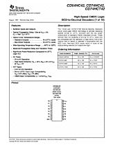 DataSheet CD74HC42 pdf